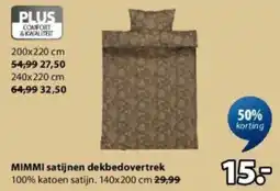 Jysk Mimmi Satijnen Dekbedovertrek aanbieding