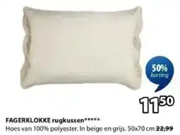 Jysk Fagerklokke Rugkussen aanbieding