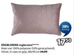 Jysk Engblomme Rugkussen aanbieding