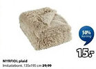 Jysk Myrfiol Plaid aanbieding