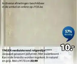 Jysk Yngen Verduisterend Rolgordijn aanbieding
