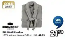 Jysk Bullmark Badjas aanbieding