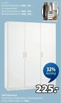 Jysk Viby kleerkast aanbieding