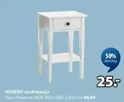 Jysk Nordby nachtkastje aanbieding