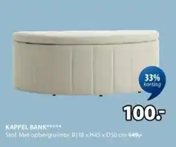 Jysk Kappel Bank aanbieding