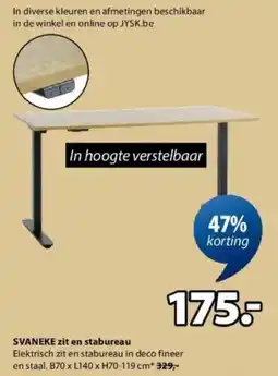 Jysk Svaneke Zit en Stabureau aanbieding