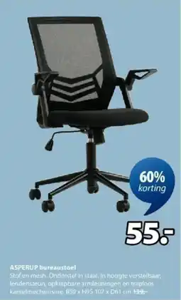 Jysk Asperup bureaustoel aanbieding
