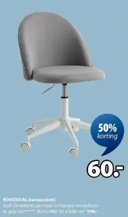 Jysk Kokkedal bureaustoel aanbieding