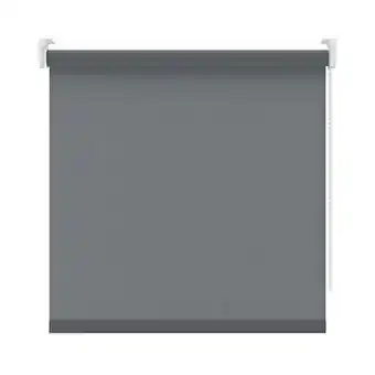 Leen Bakker Rolgordijn lichtdoorlatend - antraciet - 210x190 cm - Leen Bakker aanbieding