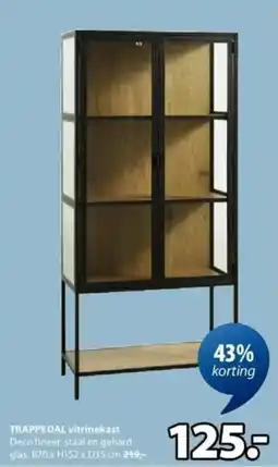Jysk Trappedal Vitrinekast aanbieding