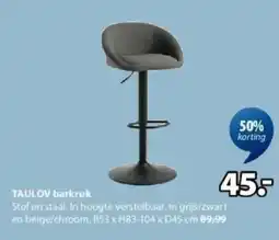 Jysk Taulov Barkruk aanbieding