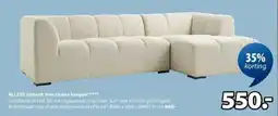 Jysk Allese zitbank met chaise longue aanbieding