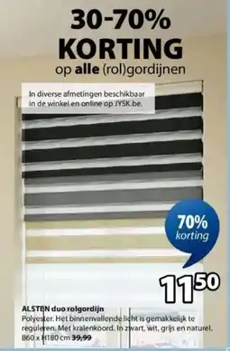 Jysk Alsten duo Rolgordijn aanbieding