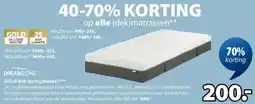 Jysk Gold S60 Springmatras aanbieding