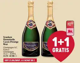 Delhaize Vranken Demoiselle Cuvée Prestige Brut aanbieding
