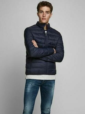 Jack & Jones Mantel Magic Puffer Collar Noos - Blauw