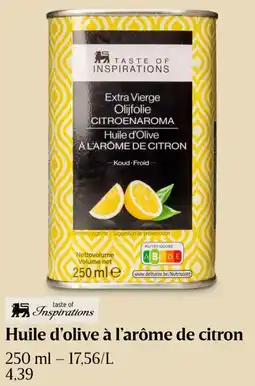 Delhaize Huile d'olive à l'arôme de citron aanbieding