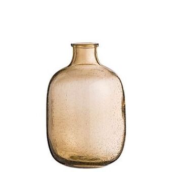 Leen Bakker Vaas Rowan - bruin - 29x16 cm - Leen Bakker aanbieding