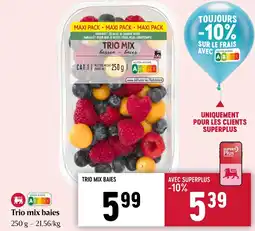 Delhaize Trio mix baies aanbieding