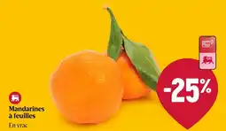 Delhaize Mandarines à feuilles aanbieding