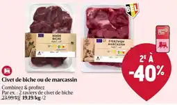 Delhaize Civet de biche ou de marcassin aanbieding