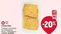 Delhaize Cordon bleu aanbieding