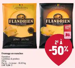 Delhaize Flandrien Fromage en tranches aanbieding