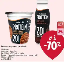 Delhaize Melkunie Dessert ou yaourt protéinés aanbieding