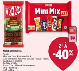 Delhaize Nestle Mini Mix, Lion, KitKat ou Galak Snack au chocolat aanbieding