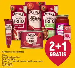 Delhaize Heinz Conserves de tomates aanbieding