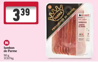 Delhaize Jambon de Parme aanbieding
