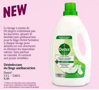 Delhaize Dettol Désinfectant du linge antibactérien aanbieding