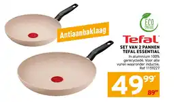 Trafic Tefal essential set van 2 pannen aanbieding