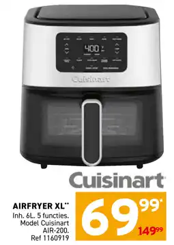Trafic Cuisinart airfryer xl aanbieding