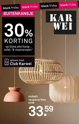 Karwei Karwei Hanglamp Nela aanbieding
