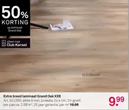 Karwei Extra breed laminaat Grand Oak XXB aanbieding
