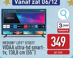 ALDI MEDION LIFE X15517 VIDAA ultra-hd smart- tv, aanbieding