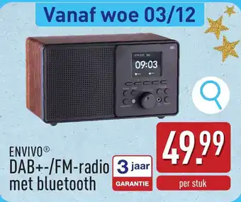 Envivo DAB+-/FM-radio met bluetooth