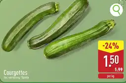 ALDI Courgettes aanbieding