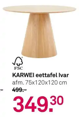 Karwei Karwei Eettafel Ivar aanbieding