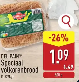 ALDI Délipain speciaal volkorenbrood aanbieding
