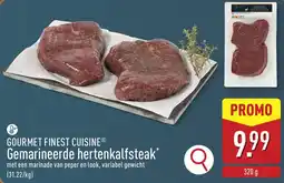 ALDI Gourmet finest cuisine Gemarineerde hertenkalfsteak aanbieding