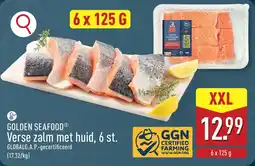 ALDI Golden seafood Verse zalm met huid, aanbieding