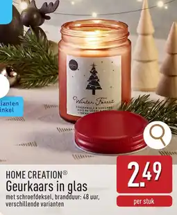 ALDI Home creation geurkaars in glas aanbieding