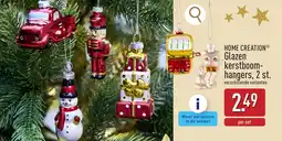 ALDI Home creation glazen kerstboomhangers aanbieding