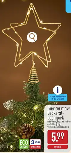 ALDI Home creation ledkerst boompiek aanbieding