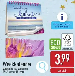 ALDI Weekkalender aanbieding