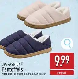 ALDI Up2fashion pantoffels aanbieding