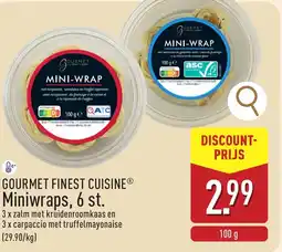 ALDI Gourmet finest cuisine miniwraps, aanbieding