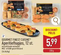 ALDI Gourmet finest cuisine aperitiefhapjes aanbieding